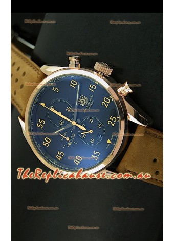 Tag Heuer Carrera 1887 SpaceEX Edition Japanese Quartz Watch in Pink Gold