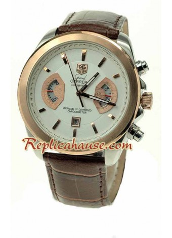 Tag Heuer Grand Carrera Leather Wristwatch TAGH61