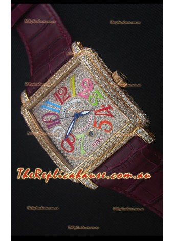 Franck Muller Conquistador King Automatic Crazy Colors Swiss Replica Watch 