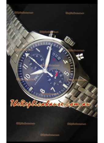 IWC IW387802 Pilot Chronograph 1:1 Mirror Replica with Steel Bracelet
