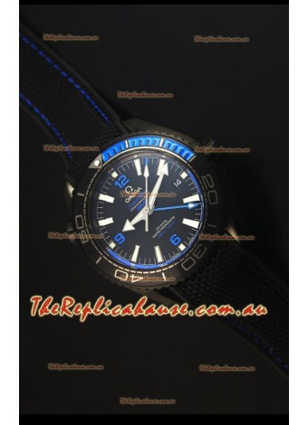 Omega Seamaster Planet Ocean Deep Black Blue GMT 1:1 Edition Swiss Replica Watch