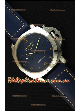 Panerai Luminor Marina GMT Ceramica Stainless Steel Japanese Replica Watch 