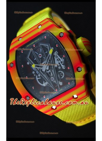 Richard Mille 27-03 Tourbillon Rafael Nadal Forged Carbon Swiss Replica Watch 