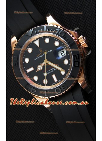 Rolex Yachtmaster 116655 Everose 40MM Cal.3135 Swiss 1:1 Ultimate 904L Steel Watch 