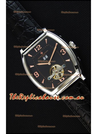 Vacheron Constantin Malte Japanese Tourbillon Replica Watch Black Dial