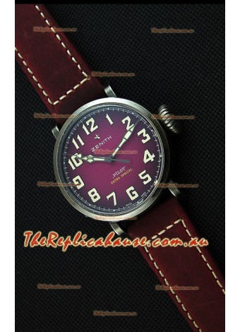 Zenith Pilot Type 20 Extra Special Purple Dial Swiss Replica Watch 40MM