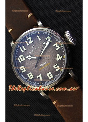 Zenith Pilot Type 20 Extra Special Grey Dial 1:1 Ultimate Mirror Replica Watch 45MM