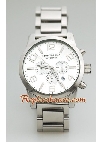 Mont Blanc Timewalker - Silver Dial MBLNC38