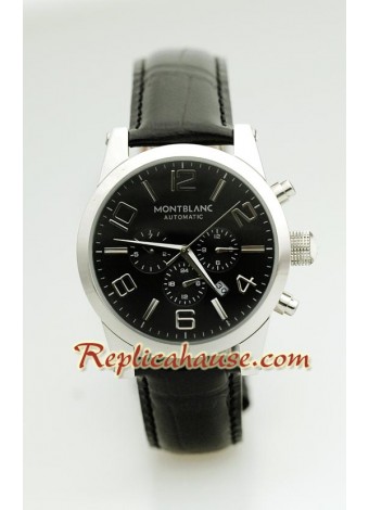 Mont Blanc Timewalker - Leather Wristwatch MBLNC41