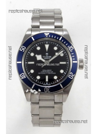 Tudor Black Bay 41 Black Dial Blue Bezel Oyster Super Clone Watch 