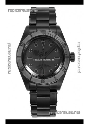 Tudor Black Bay PVD Case Black Dial Swiss Replica Watch 