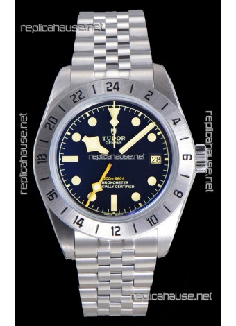 Tudor Black Bay PRO 79470-0001 GMT Black Dial Jubilee Super Clone Watch 