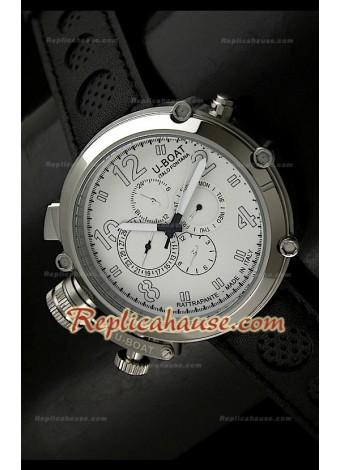 U-Boat Flightdeck Rattrapante Japanese automatic Watch in Steel Casing