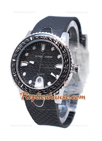 Ulysse Nardin Lady Diver Replica Watch in Black Dial