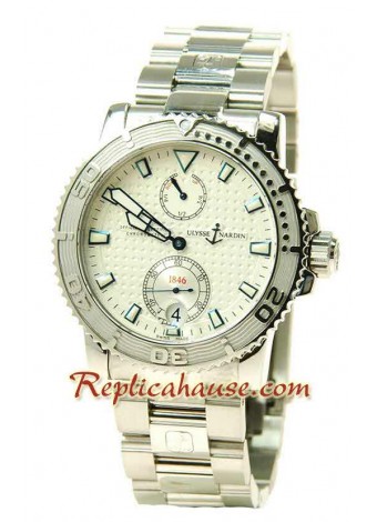 Ulysse Nardin Maxi Marine Chronometer Swiss Wristwatch UNDN30