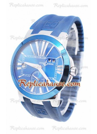 Ulysse Nardin Executive Dual Time Blue Wristwatch ULYS-20101305