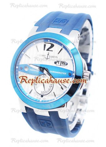 Ulysse Nardin Executive Dual Time Persian Blue Wristwatch ULYS-20101310