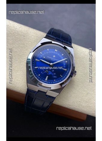 Vacheron Constantin Overseas True Moon Phase Steel Case Blue Dial Swiss Replica Watch 