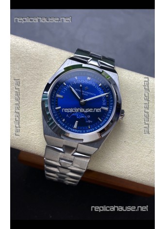 Vacheron Constantin Overseas True Moon Phase Steel Blue Dial Swiss Replica Watch 