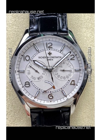 Vacheron Constantin Fiftysix Day-Date Stainless Steel White Dial Swiss Replica Watch 