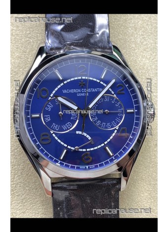 Vacheron Constantin Fiftysix Day-Date Stainless Steel Blue Dial Swiss Replica Watch 