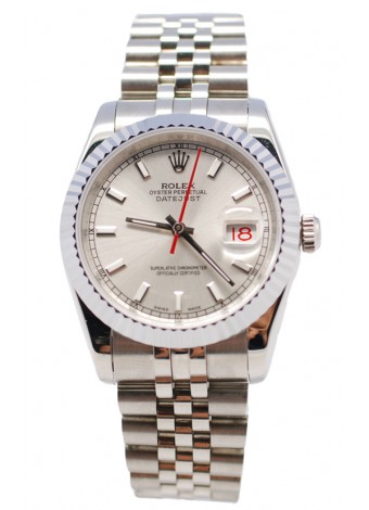 Rolex Replica Datejust Swiss Watch in Dark Grey Dial - 36MM