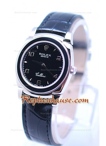 Rolex Cellini Cestello Ladies Swiss Watch All Black