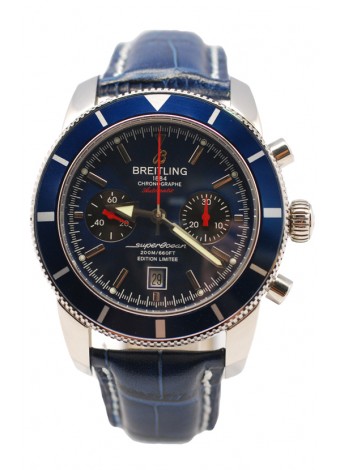 Breitling SuperOcean Heritate Swiss Replica Watch in Leather Strap