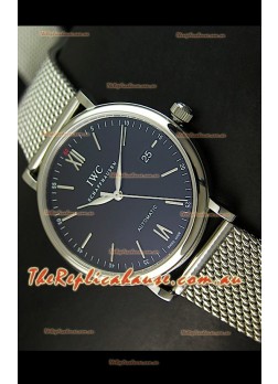 IWC Schaffhausen Swiss Replica Watch in Mesh Steel Strap