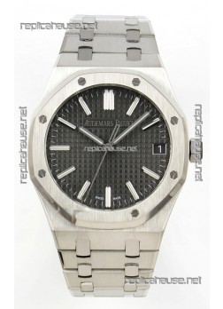 Royal Oak 15510 Grey Dial FREE SPRUNG MVMNT Super Clone Watch 