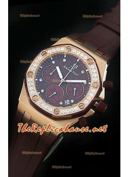 Audemars Piguet Royal Oak Offshore Lady Alinghi Maroon Watch - 38MM