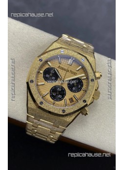 Royal Oak Chrono 26240 Frosted Yellow Gold Super Clone Watch