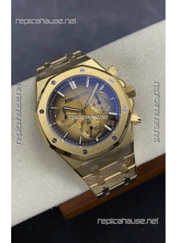 Royal Oak Chrono 26240 Yellow Gold Smoked Dial Super Clone Watch