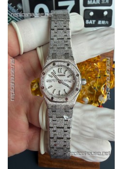 Royal Oak Frosted 67630BC Mini 23MM White Gold Super Clone Watch 