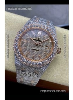 Royal Oak 15400 Iced Out Super Clone Edition 4 Super Clone Watch 