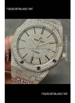 Royal Oak 15400 Iced Out Super Clone Edition 6 Super Clone Watch 