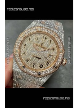 Royal Oak 15400 Iced Out Super Clone Edition 7 Super Clone Watch 