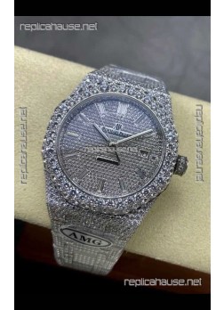 Royal Oak 15400 Iced Out Super Clone Edition 8 Super Clone Watch 