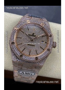 Royal Oak 15400 Iced Out Super Clone Edition 9 Super Clone Watch 