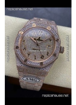 Royal Oak 15400 Iced Out Super Clone Edition 10 Super Clone Watch 