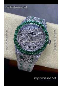 Royal Oak 15400 Iced Out Super Clone Edition 12 Super Clone Watch 