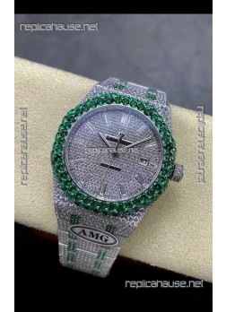 Royal Oak 15400 Iced Out Super Clone Edition 15 Super Clone Watch 