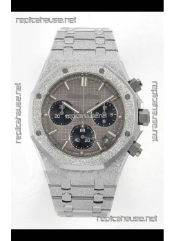 Royal Oak Chronograph 26240BC Frosted Grey Dial Super Clone Watch