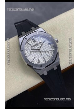 Royal Oak 15510 41mm Steel White Dial Super Clone Watch 