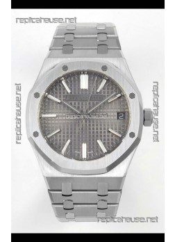 Royal Oak 15510 41mm Grey Dial 904L Steel Strap Super Clone Watch 