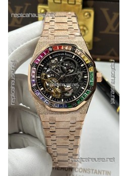 Royal Oak Openworked 15412OR Frosted Rose Gold Super Clone Watch