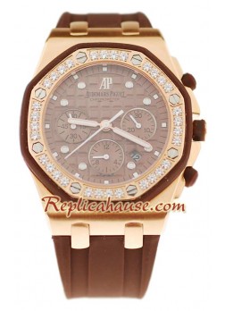 Audemars Piguet Royal Oak Offshore Swiss Wristwatch in Rubber Strap ADPGT118