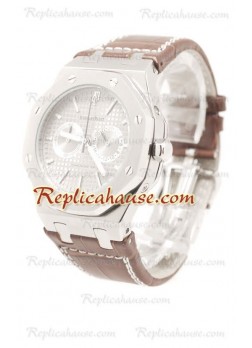 Audemars Piguet Royal Oak Offshore Mens Wristwatch in Leather Strap ADPGT132