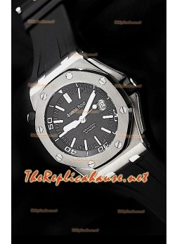 Audemars Piguet Royal Oak Scuba Swiss Watch Black Dial