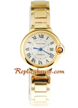 Ballon Blue De Cartier Yellow Gold Ladies Wristwatch CTR19